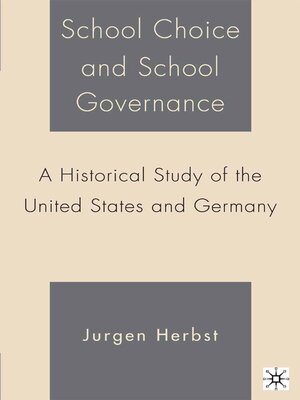 cover image of School Choice and School Governance